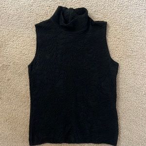 Black stretch Armani Collezioni tank